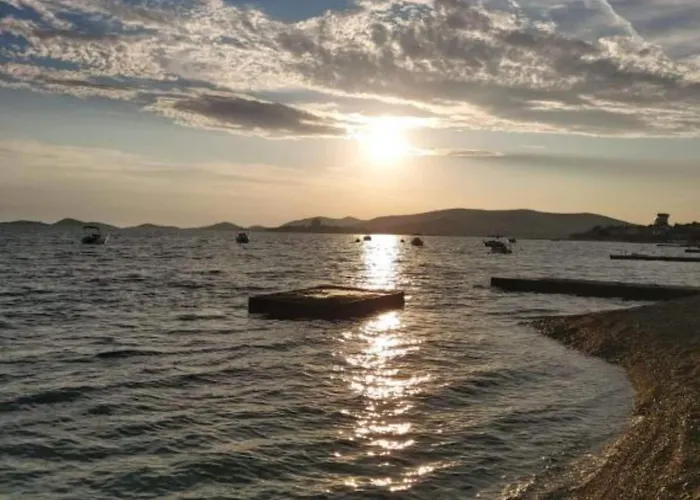 Modern Beachfront Near Ibenik - Classic With Balcony And Sea View *